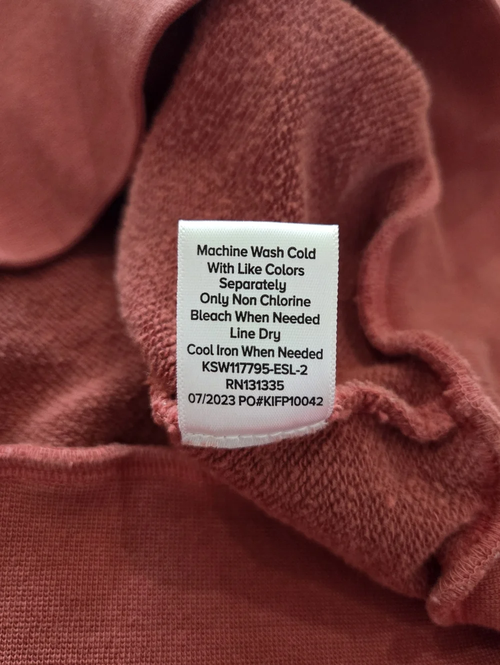 Evereve Wmns Tyra Puff Sleeve Hoodie M Burnt Red Preppy Cozy Girly Comfy Casual - Picture 8 of 9